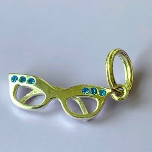 Vintage sterling silver blue RS sunglasses charm